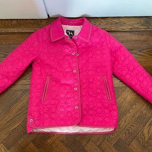 Pink Coach Quilted Jacket Child Sized XL